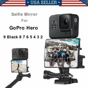 Sports Camera Flip Screen Selfie Mirror Mount Adapter for GoPro Hero 9 Black 8 7