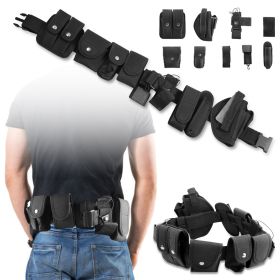 Military Utility Belt Tactical Police Security Guard Modular Belt Enforcement Equipment Duty Belt 37-47in Adjustable Belt