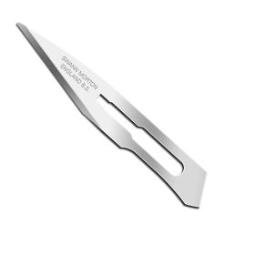 Case of 100 Disposable Stainless Steel Blade Size 15. Sterile Individually Wrapped Surgical Scalpel. Single Use Knife Edge Blade. Great for Surgical A