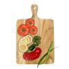 WILLART Teak Wood (Sagwan Wood) Wooden Chopping Board | Meat Board | Cutting Board for Kitchen Vegetable Fruit Bread Meat Cheese Pizza and Also Servin