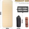 4inch Self-Inflating Sleeping Pad for Camping, Outdoor Large 80' 30' Thick Memory Foam Pads Portable 4 Season Camping Mattress for Tents Car Hiking S