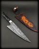 Feather Damascus Chef Knife