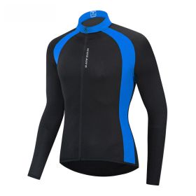 Bicycle road wear cycling quick-drying bicycle cycling wear (Option: Blue-L)