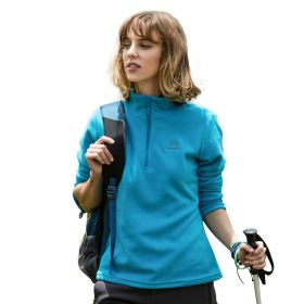 Jacket Liner Pullover Fleece Outdoor Women's Clothing (Option: Female blue-L)