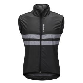 Sleeveless Vest Of Mountain Bike Riding Suit (Option: BL205B black vest-XL)