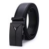 Men's Comfort Leather Ratchet Dress Belt With Automatic Click Buckle