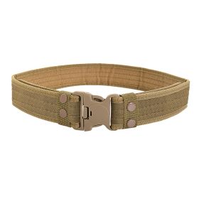 1pc Men's Outdoor Canvas Belt 2 Inch Wide Plastic Buckle Military Tactical Waist Belt Work Belt (Color: Color No.5, size: 5x130cm)