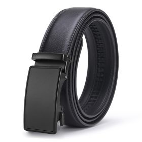 Men's Comfort Leather Ratchet Dress Belt With Automatic Click Buckle (Color: 3, size: 4.1ft (125cm) Adjust)