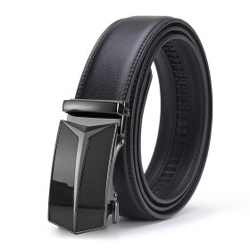 Men's Comfort Leather Ratchet Dress Belt With Automatic Click Buckle (Color: 4, size: 4.1ft (125cm) Adjust)