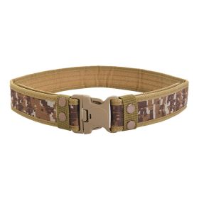 1pc Men's Outdoor Canvas Belt 2 Inch Wide Plastic Buckle Military Tactical Waist Belt Work Belt (Color: Color No.8, size: 5x130cm)