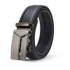 Men's Comfort Leather Ratchet Dress Belt With Automatic Click Buckle