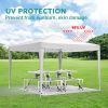 10'x10' EZ Pop Up Canopy Outdoor Portable Party Folding Tent with Removable Sidewalls + Carry Bag + 4pcs Weight Bag