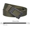 Men's Fashion Ratchet Belt Golf Belt; 1 3/8inch Quick Release Automatic Slide Buckle Nylon Web Webbing Belt For Outdoor Work; Military Tactical Belt