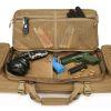 VOTAGOO Double Rifle Case Gun Bag, Safely Long-Barrel Firearm Transportation Cases Locks, All-Weather Soft Tactical Range Bag Ackpack For Shotgun Spac